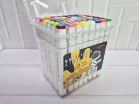 Marcadores caja polastica doble punta x60